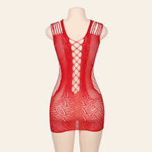 Charger l'image dans la galerie, Décolleté généreux pour une allure audacieuse avec cette jolie robe sexy de couleur rouge.