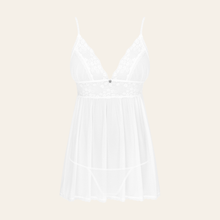 Charger l'image dans la galerie, Vente babydoll fluide et transparente pour femme de la marque Obsessive, disponible sur notre loveshop De Hot en Bas.