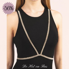 Charger l'image dans la galerie, Vente bijoux de corps pour femme brillants avec strass doré à petit prix.
