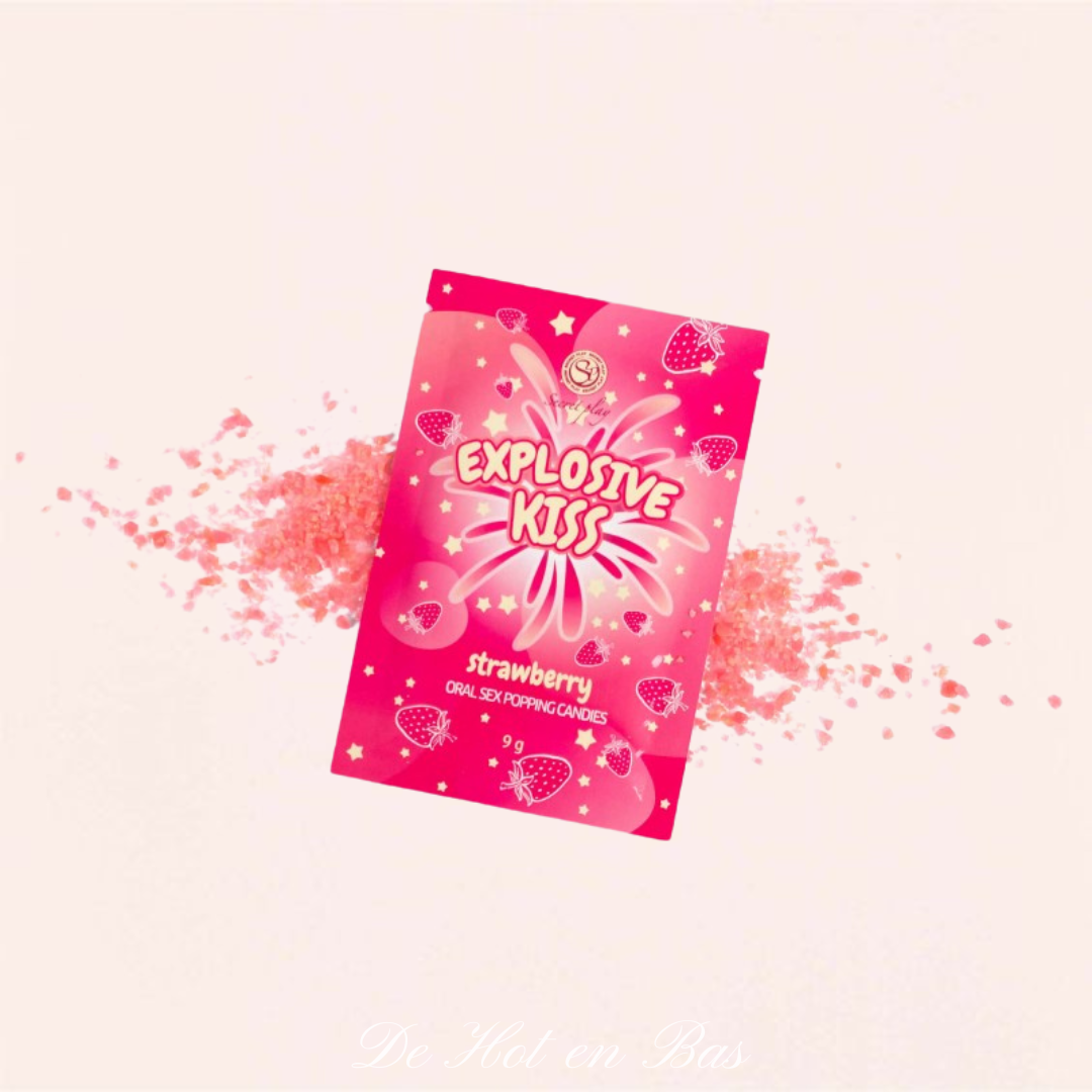 Bonbons Pétillants Fraise Pour Sexe Oral - Marque Secret Play - 9g - Neuf, Livraison Discrète