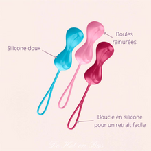 Charger l'image dans la galerie, Les boules de geisha en forme de sablier sont fabriquées en silicone doux pour le corps, extrêmement hygiénique et souple.