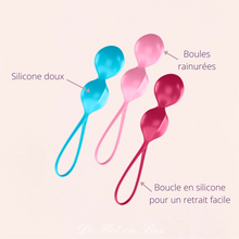 Charger l'image dans la galerie, Des billes internes se trouvent à l'intérieur des boules de geisha du coffret Expérimenté de la marque Satisfyer.