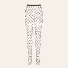 Charger l'image dans la galerie, Collants noirs en résille Solution 3SKnit – fibres sélectionnées pour une durabilité accrue.