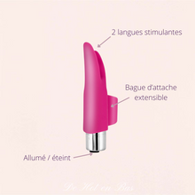 Charger l'image dans la galerie, 2 languettes stimulantes pour ce stimulateur clitoridien Delight de la marque Yoba à petit prix.
