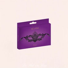 Charger l'image dans la galerie, Un masque loup souple brodé de couleur noir effet enivrant avec ses fioritures.