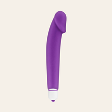 Charger l'image dans la galerie, Le mini vibromasseur Dinky violet et blanc pour vos moments intimes.