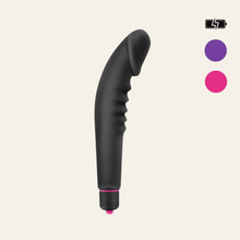 Charger l'image dans la galerie, 3 coloris girly et sexy pour le mini vibromasseur courbé avec gland Wee Wee de la marque My First.