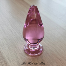 Charger l'image dans la galerie, La collection Glossy vous fera rentrer dans ce monde luxueux avec ce plug en verre rose transparent.