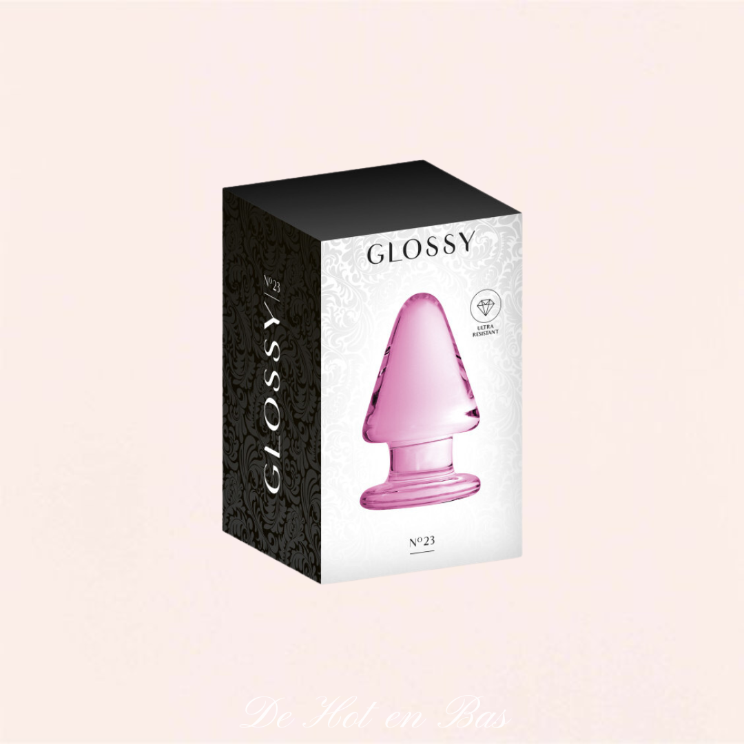 Achat plug anal en verre en pointe en cristal rose - Toys 23  De Hot en Bas