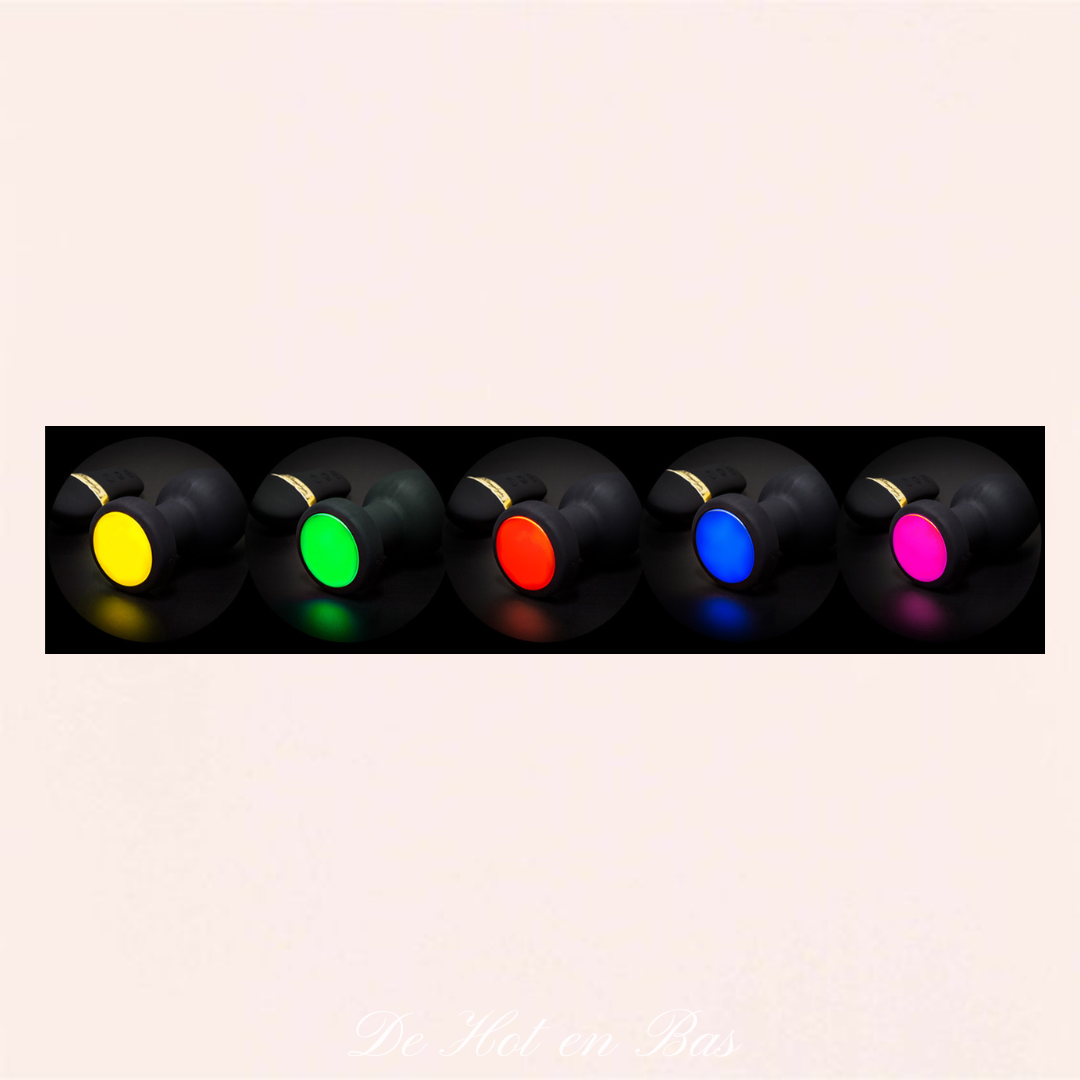Achat plug anal de luxe vibrant et lumineux L