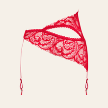 Charger l'image dans la galerie, Une dentelle fine et transparente pour entrevoir la peau vous rendra magnifique. Il comporte également de deux jarretelles élastiques réglables pour accrocher vos bas facilement.