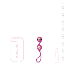 Charger l'image dans la galerie, Les boules de geisha amovible en acier et en plaqué Or 18 carats mesure 2,2 cm de diamètre pour un plaisir intense.