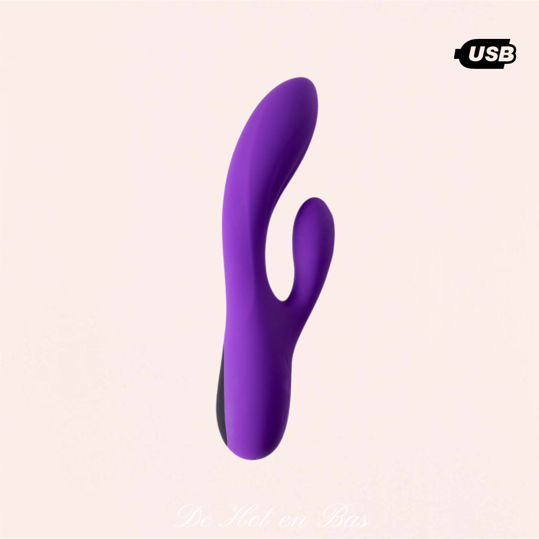 Sextoy vibromasseur rabbit strie avec ergot violet - Dual Vibrator V1 De Hot en Bas Sextoy vibromasseur rabbit strie avec ergot violet - Dual Vibrator V1 De Hot en Bas