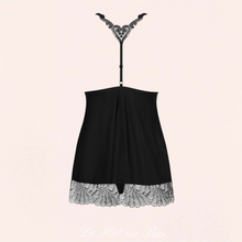 Charger l'image dans la galerie, Cette babydoll en dentelle noire est envoyé dans un jolie coffret en colis discret et rapide.