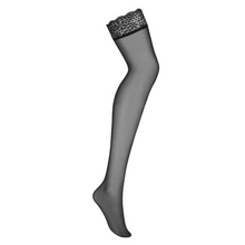 Charger l'image dans la galerie, Venez découvrir nos bas sexy de couleur noir pour vos ensembles de lingerie les plus coquins.