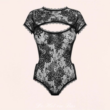 Charger l'image dans la galerie, Vente de body en dentelle à motif pour femme de la collection Peonesia.