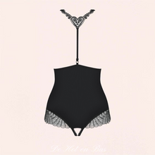 Charger l'image dans la galerie, Bretelle réglable au dos du body noir pour un ajustement parfait pour votre corps.