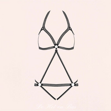 Charger l'image dans la galerie, Body ouvert à l'entrejambe et au niveau de la poitrine, seins pour un coté sauvage et torride.