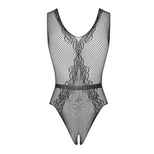 Charger l'image dans la galerie, Le body Mélinda en résille pour femme noir est très sexy