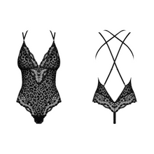 Charger l'image dans la galerie, Vente ensemble body 1 pièce au motif sauvage léopard de la collection Giully disponible sur notre boutique de lingerie au meilleur prix.