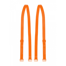 Charger l'image dans la galerie, Le body est fourni avec une paire de bretelles élastiques de couleur orange fluo pour interchanger avec les bretelles marron pour changer de style très facilement.