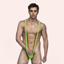 Charger l'image dans la galerie, Vente string de couleur vert pour homme en taille unique, qui sera parfaitement s'adapter à toutes les tailles.
