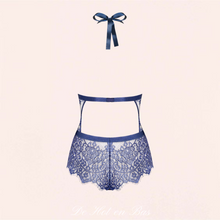 Charger l'image dans la galerie, Achat body en dentelle bleu pour femme de la collection Charlotte disponible sur notre loveshop.