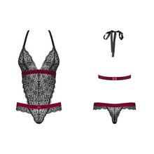 Charger l'image dans la galerie, Vente body de lingerie pour femme de la marque Obsessive, disponible au meilleur prix sur notre site en ligne.