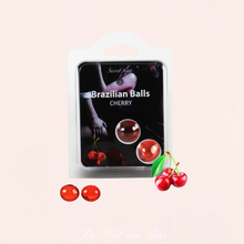 Charger l'image dans la galerie, Pack de deux Brazilian Balls au savoureux parfum cerise rouge pour des moments de douceur lors de vos rapports avec votre partenaire.