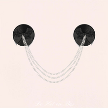 Charger l'image dans la galerie, Cache-tétons pour femme avec 3 chaînes qui relie la paire de cache seins.