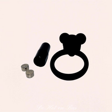 Charger l'image dans la galerie, Le cockring vibrant noir Cute de la marque Virgite est extensible pour convenir à toutes les tailles de pénis.