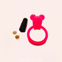 Charger l'image dans la galerie, Le cockring rose Cute vibrant fonctionne à pile.