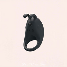 Charger l'image dans la galerie, Pour une stimulation clitoridienne de votre partenaire, adopter le cockring noir vibrant Rabbit Vibrator.