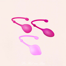Charger l'image dans la galerie, Coffret de 3 boules de geisha Tonic Périnée de la marque Yoba en silicone de haute qualité rose.