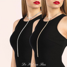 Charger l'image dans la galerie, Vente ensemble de collier brillant argenté ou doré au choix pour femme de haute qualité à petit prix.