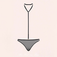 Charger l'image dans la galerie, Vente de culotte, tanga avec harnais réglable très sexy de la collection Accroche Coeur.