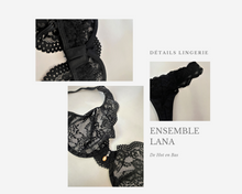 Charger l'image dans la galerie, Vente ensemble de lingerie en dentelle noire de la marque Obsessive.