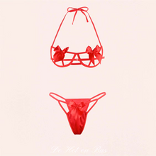 Charger l'image dans la galerie, Cette lingerie deux pièces pour femme est disponible sur notre boutique de lingerie en taille unique. Il est élastique et confortable, il conviendra à plusieurs tailles comme S/M/L.