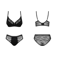Charger l'image dans la galerie, Achetez cet ensemble de lingerie deux pièces : soutien-gorge et culotte en dentelle pour femme, disponible sur notre boutique de lingerie en ligne au meilleur prix.