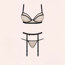 Charger l'image dans la galerie, Magnifique ensemble pour femme de la collection Nudelia dans les couleurs beige et noir pour femme.