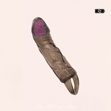 Charger l'image dans la galerie, Gaine de pénis vibrante de couleur noir pour couple.