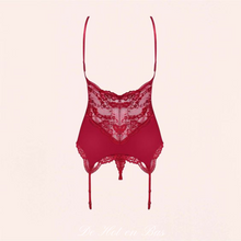 Charger l'image dans la galerie, Magnifique dentelle à motif pour femme, bretelles et jarretières réglables pour un ajustement parfait.