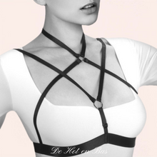 Charger l'image dans la galerie, Découvrez notre vaste gamme de Harnais de corps ras de cou à bretelle élastique chez De Hot en Bas.