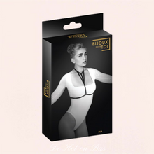 Charger l'image dans la galerie, Harnais de corps de la marque Bijoux pour toi réglable en élastique noir.