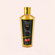 Charger l'image dans la galerie, Huile sèche pailletée parfumée à la fraise délicieuse de la marque Plaisir Secret.