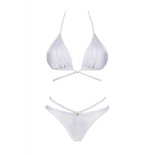 Charger l'image dans la galerie, Cet ensemble deux pièces blanc de la collection Blancossa comporte le soutien-gorge sans armatures et la culotte avec lanières pour un galbe parfait de vos hanches.