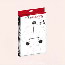 Charger l'image dans la galerie, Les meilleures offres pour collier avec laisse + menottes poignets noir bondage bdsm sado maso sont sur De Hot en Bas . com