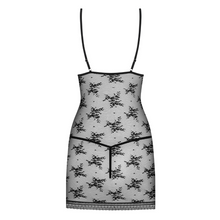 Charger l'image dans la galerie, Votre nuisette en dentelle noire de la collection Margaux sera envoyé dans un jolie colis neutre d'extérieur pour une discrétion total.