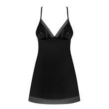 Charger l'image dans la galerie, Vente de nuisette en tissu élastique de couleur noir pour femme en taille S/M et L/XL.