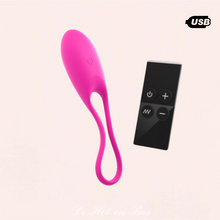Charger l'image dans la galerie, Vente oeuf vibrant en silicone doux rose avec télécommande de la marque Love To Love.